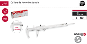 Imagen de Calibre acero inoxidable DOGHER TOOLS 796-150