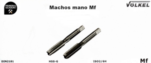 Imagen de Juego machos mano VOLKEL Mf 6 x 0.5 HSS-G