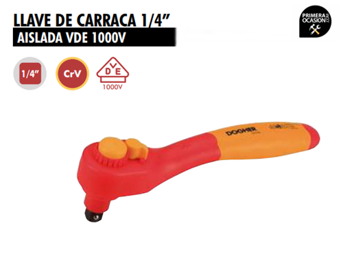 Imagen de Llave de carraca 1/4" aislada DOGHER TOOLS 510-009