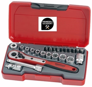 Imagen de Juego 24 llaves de vaso 1/4" TENGTOOLS T1424