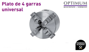 Imagen de Plato de 4 garras OPTIMUM Ø 160 mm