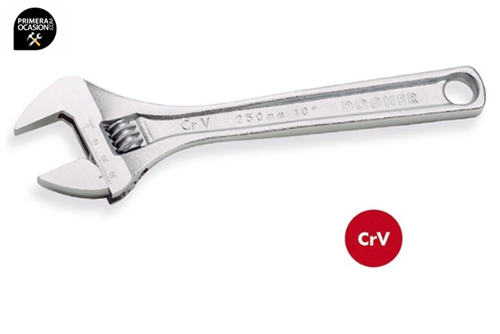 Imagen de Llave ajustable (inglesa) moleta central 100 mm DOGHER TOOLS 493-100