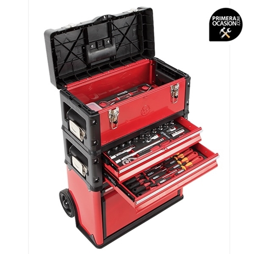 Trolley de 3 modulos + 47 herramientas DOGHER TOOLS 051-500